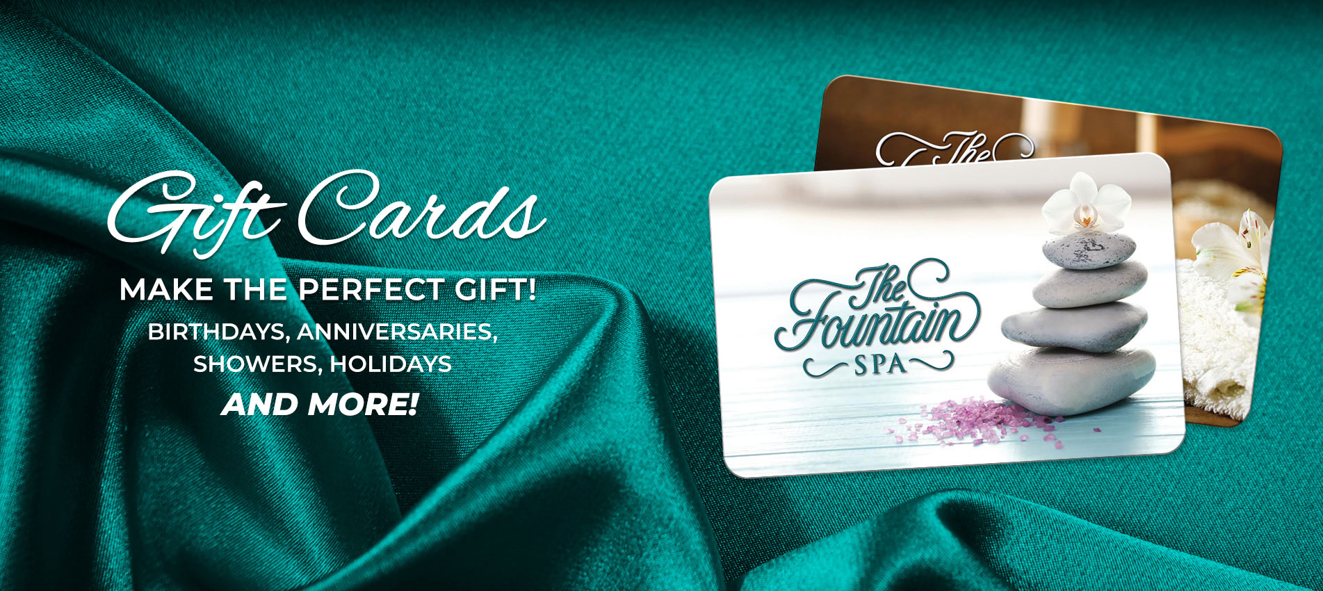 Fountain Spa Gift Cards Make The Perfect Gift!