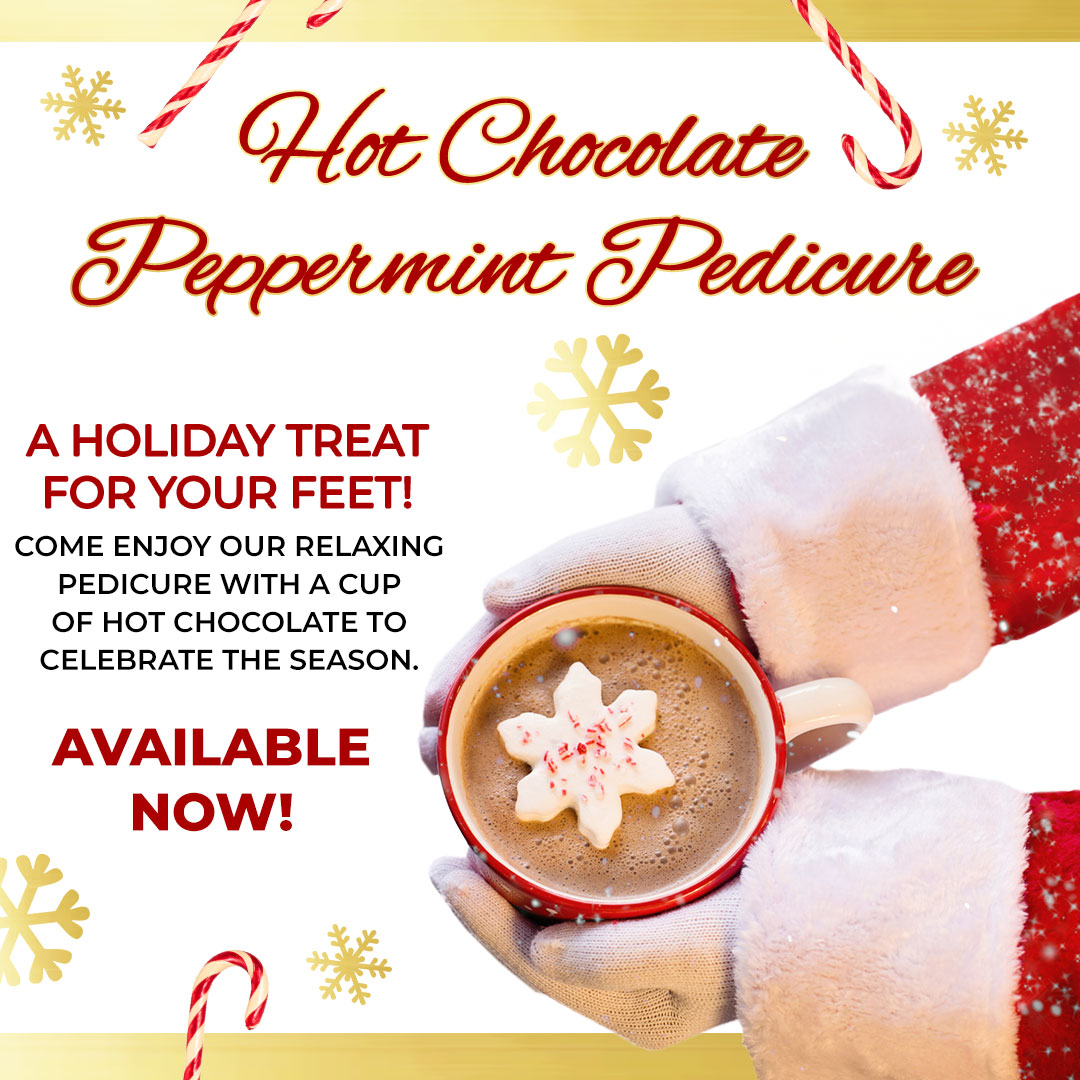 Hot Chocolate Peppermint Pedicure