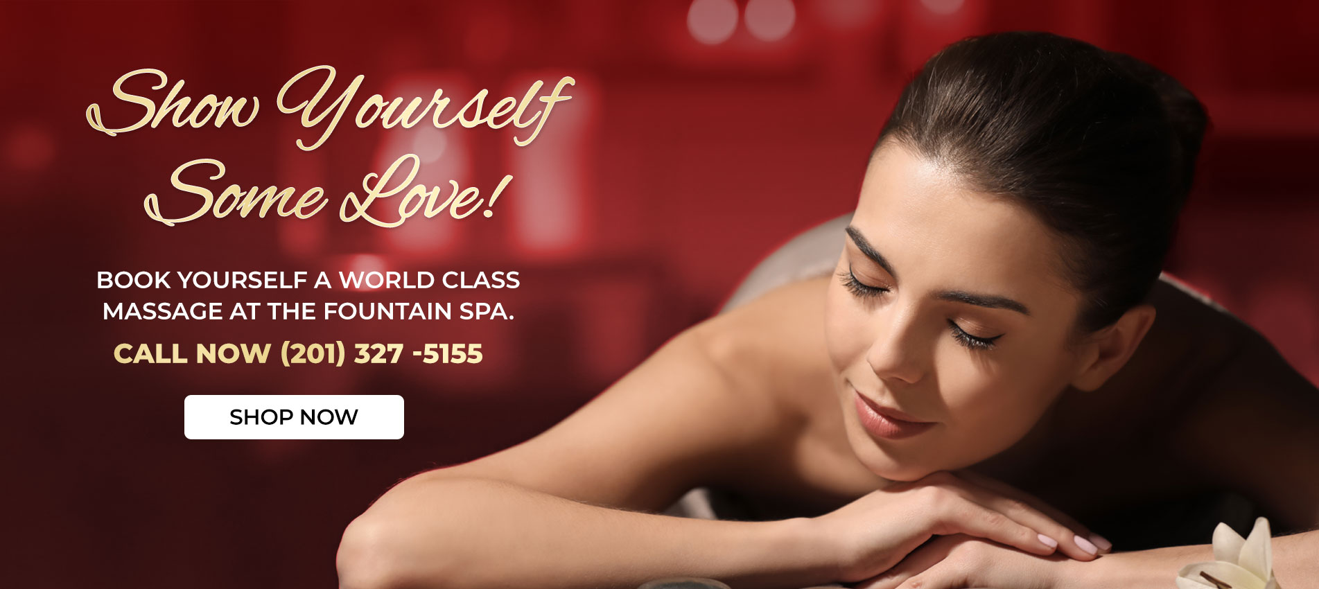 Show yourself some love! Book a world class massage TODAY! (201) 327 - 5155