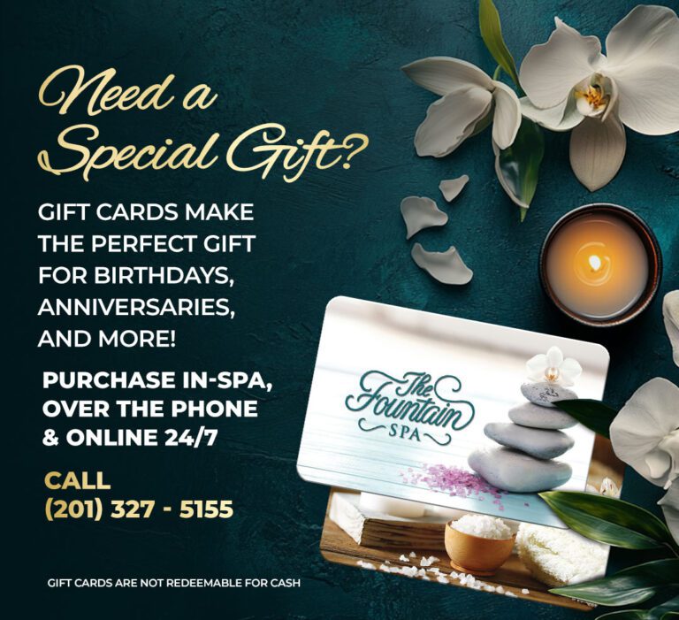 Gift Cards Available In-Spa, Over The Phone and Online 24/7.