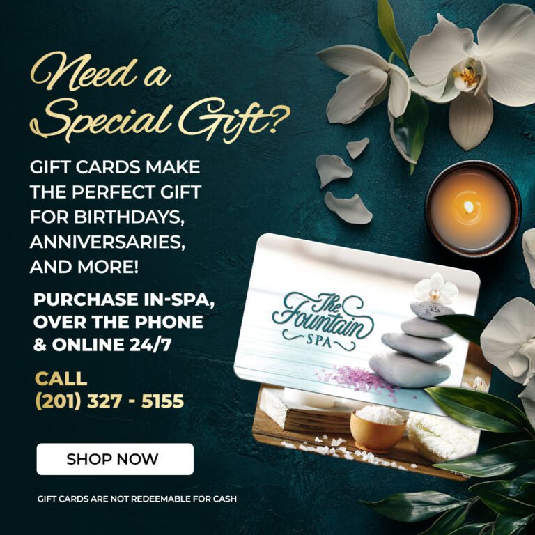 Gift Cards Available In-Spa, Over The Phone and Online 24/7.