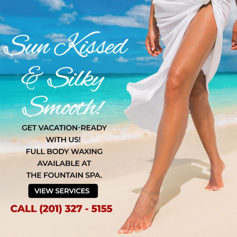 Full Body Waxing available at The Fountain Spa!